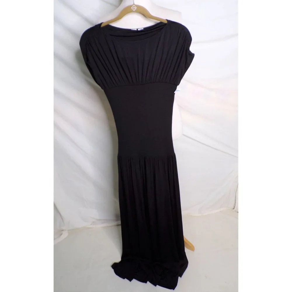SOLD TOTEME Stretch Maxi Dress Black XX-Small NEW - Picture 5 of 11